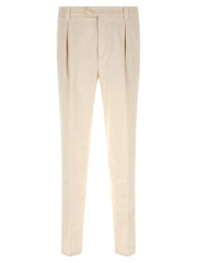 Brunello Cucinelli White Cotton Casual Pants