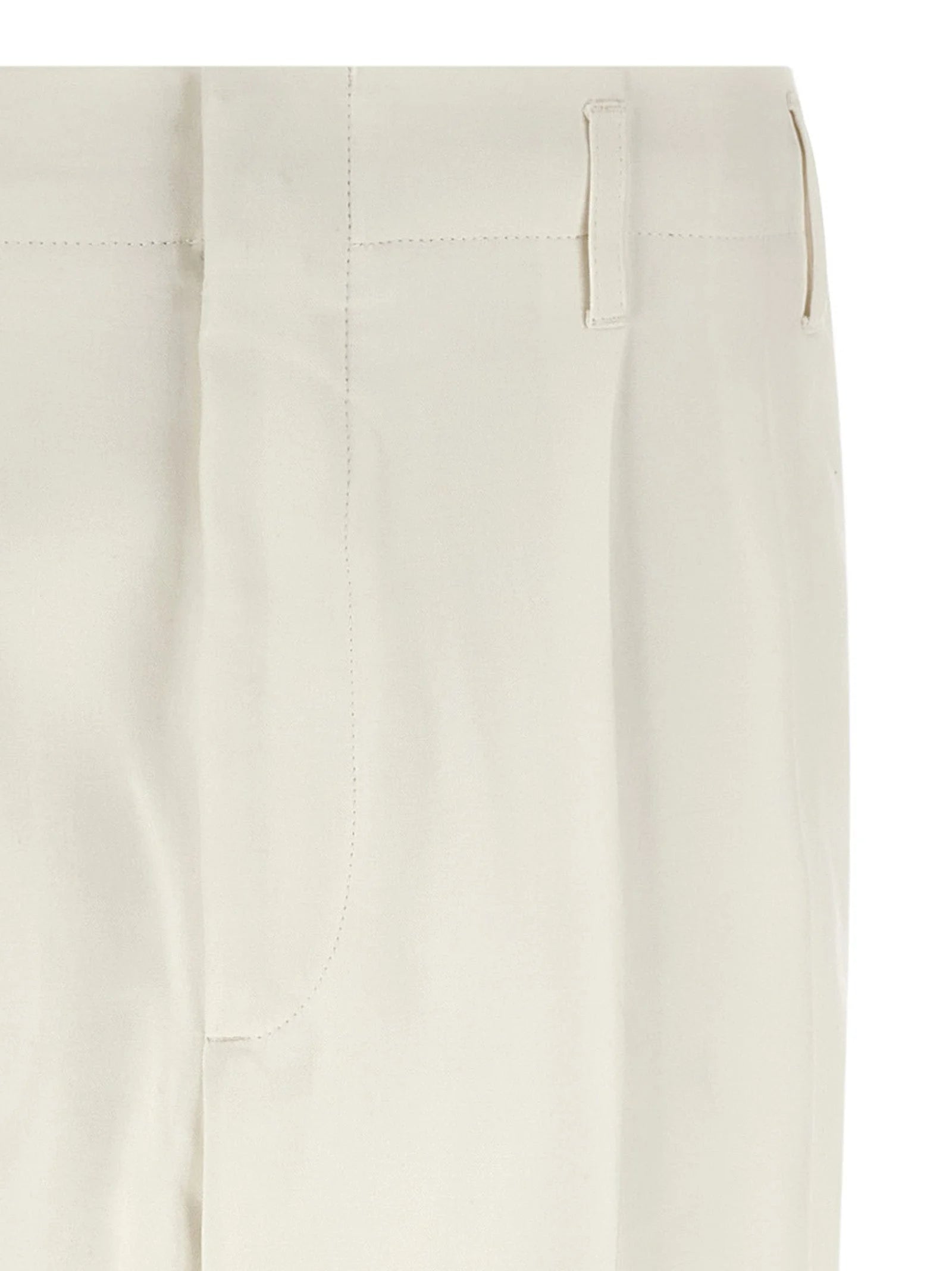Brunello Cucinelli White Cotton Casual Pants - IT50 | L
