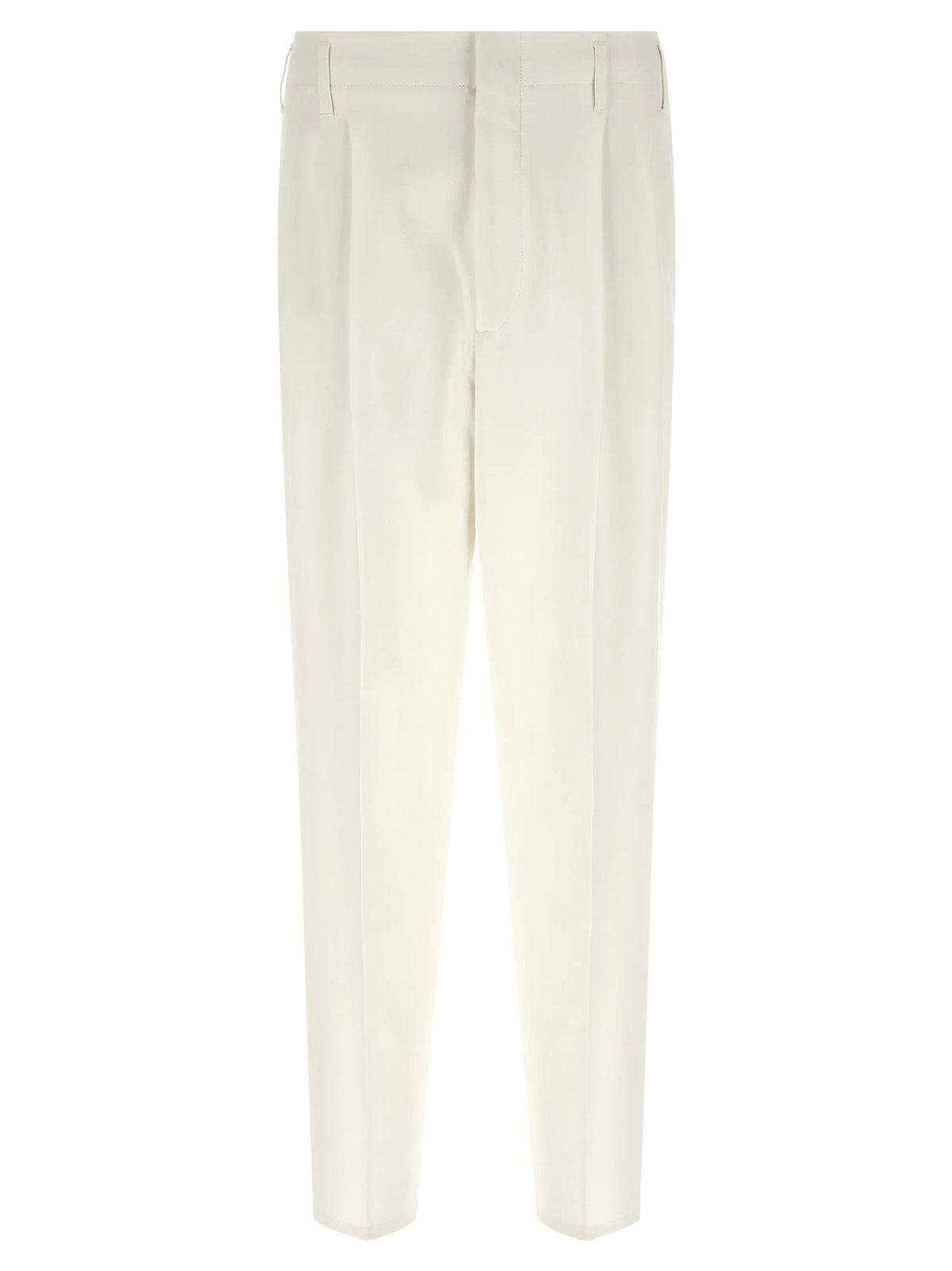 Brunello Cucinelli White Cotton Casual Pants - IT50 | L