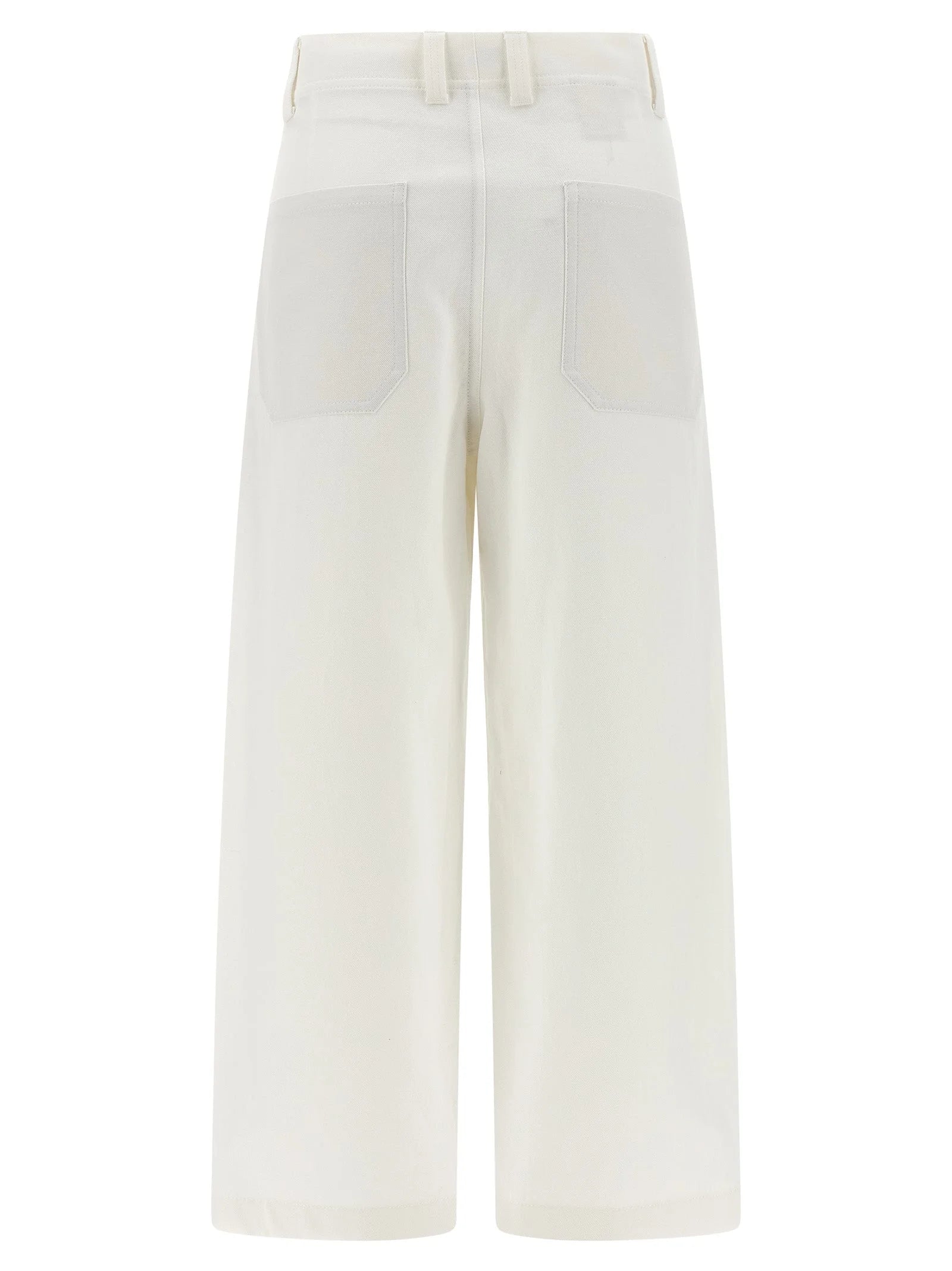 Brunello Cucinelli White Cotton Chino Pants - IT42