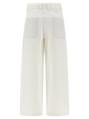 Brunello Cucinelli White Cotton Chino Pants - IT42