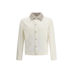 Brunello Cucinelli White Cotton Denim Jacket
