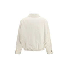 Brunello Cucinelli White Cotton Denim Jacket