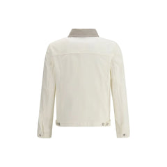 Brunello Cucinelli White Cotton Denim Jacket