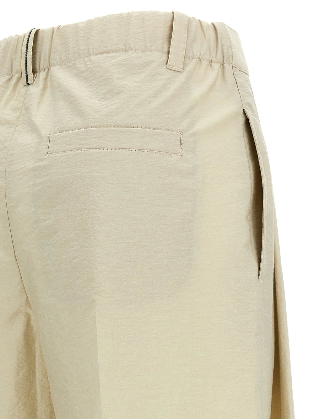 Brunello Cucinelli White Cotton Dress Pants