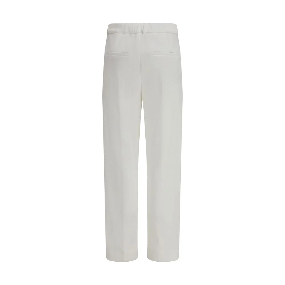 Brunello Cucinelli White Cotton Dress Pants