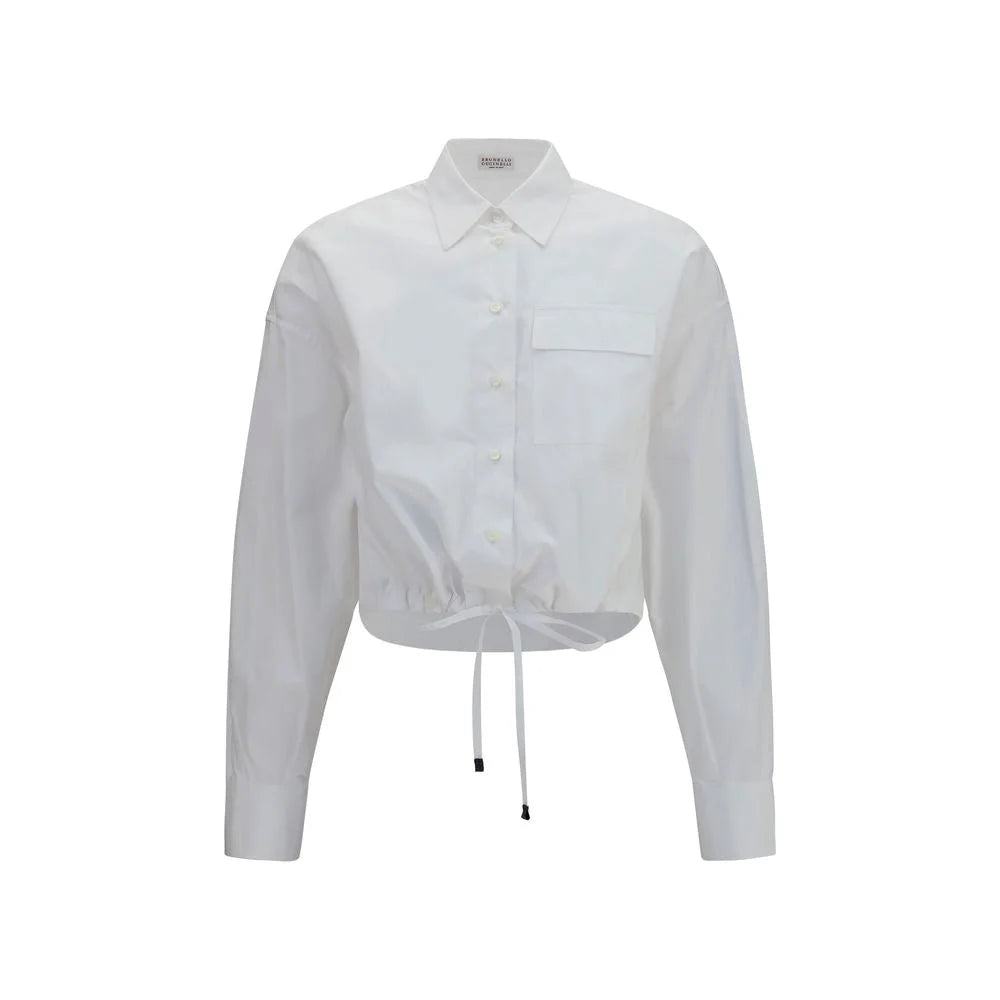 Brunello Cucinelli White Cotton Dress Shirt - S