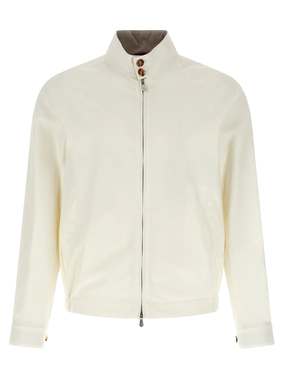 Brunello Cucinelli White Cotton Full-Length Jacket