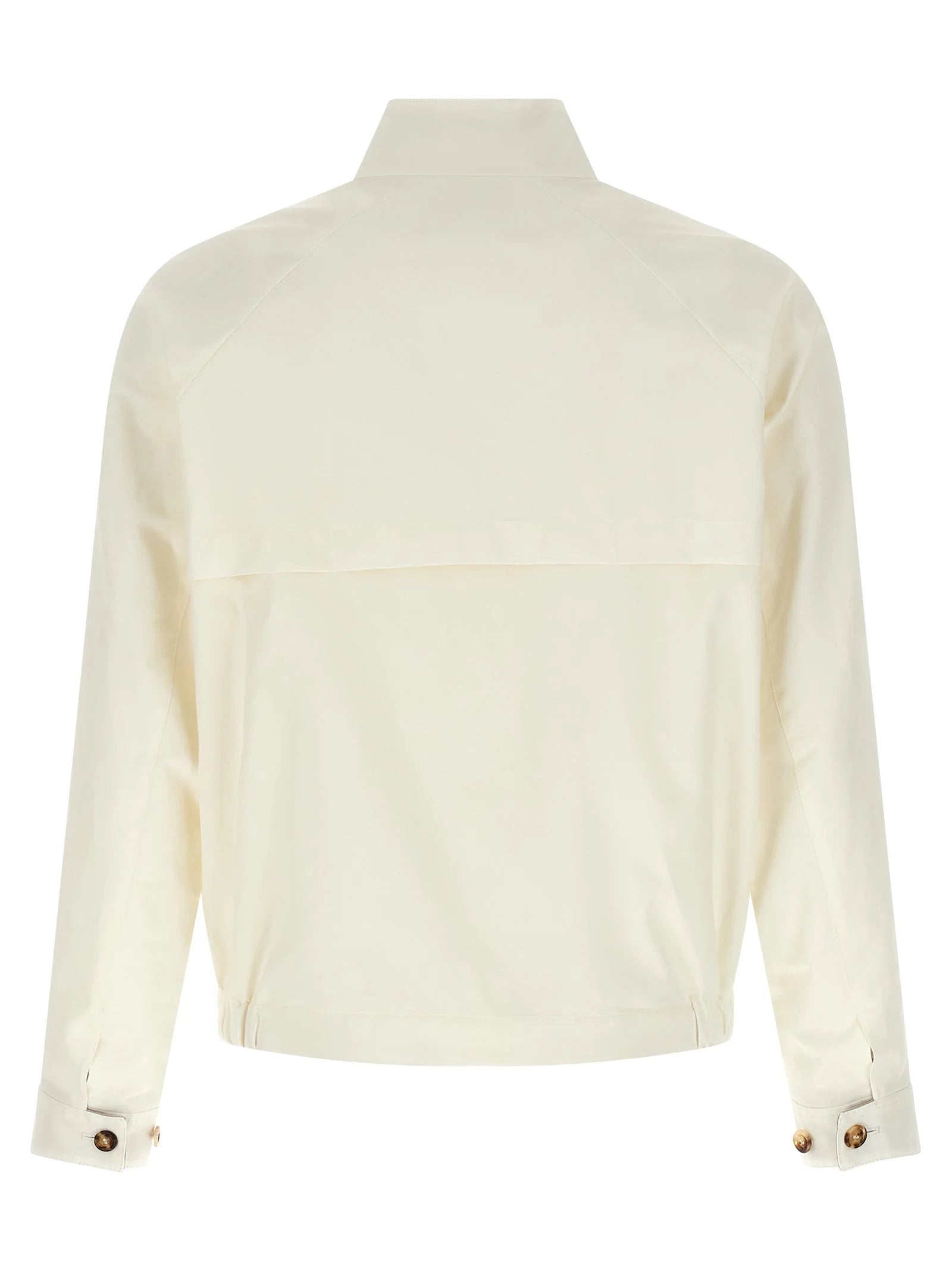 Brunello Cucinelli White Cotton Full-Length Jacket