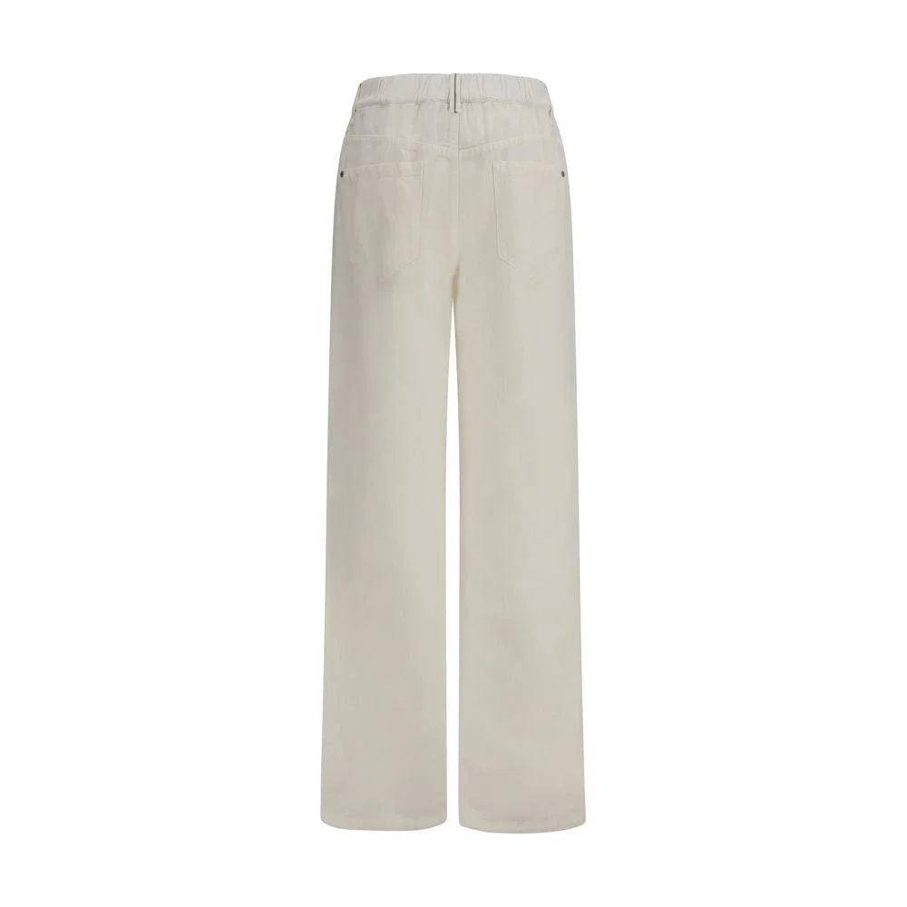 Brunello Cucinelli White Cotton Jeans Denim