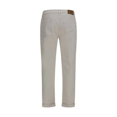 Brunello Cucinelli White Cotton Jeans Denim