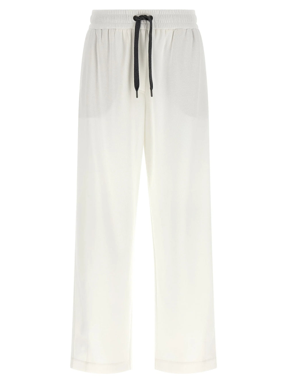 Brunello Cucinelli White Cotton Joggers (Workout Pants)