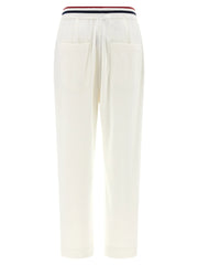 Brunello Cucinelli White Cotton Joggers (Workout Pants)