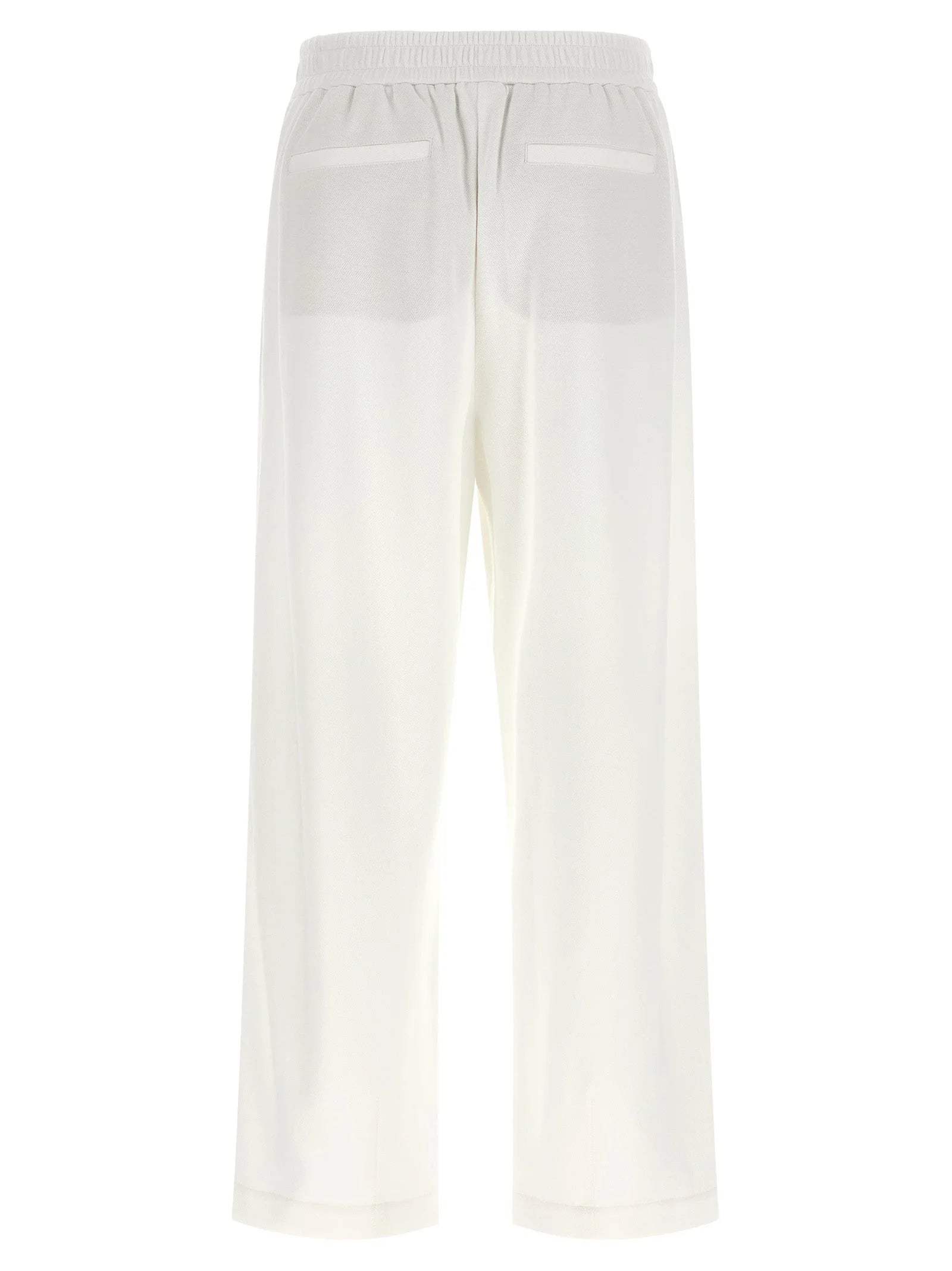 Brunello Cucinelli White Cotton Joggers (Workout Pants)