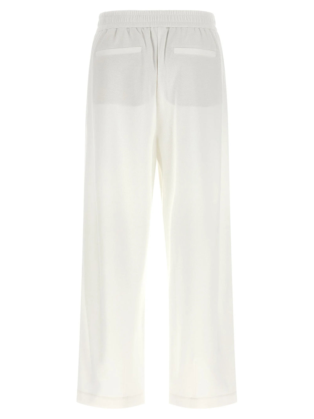 Brunello Cucinelli White Cotton Joggers (Workout Pants)