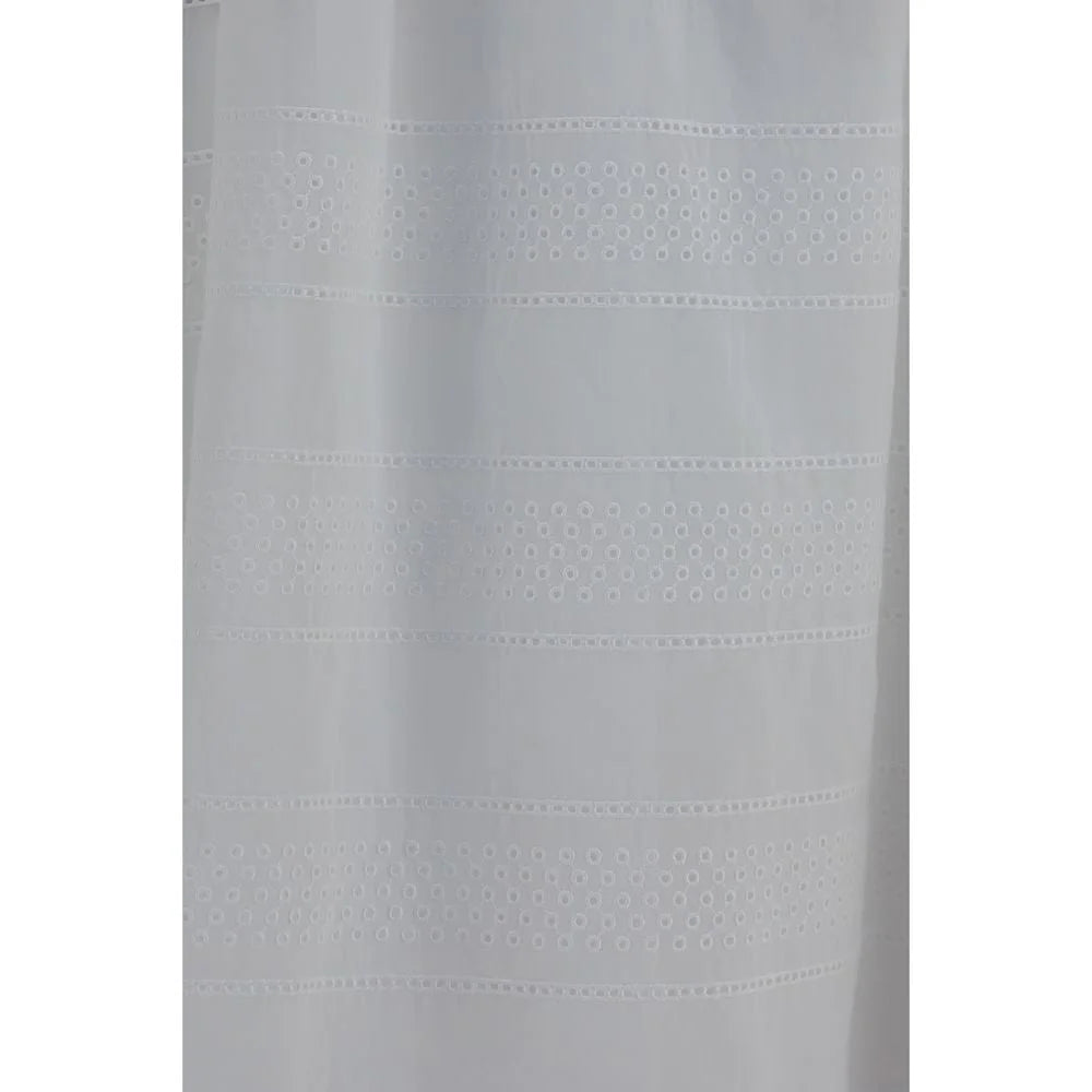 Brunello Cucinelli White Cotton Long Skirt - IT42 | L