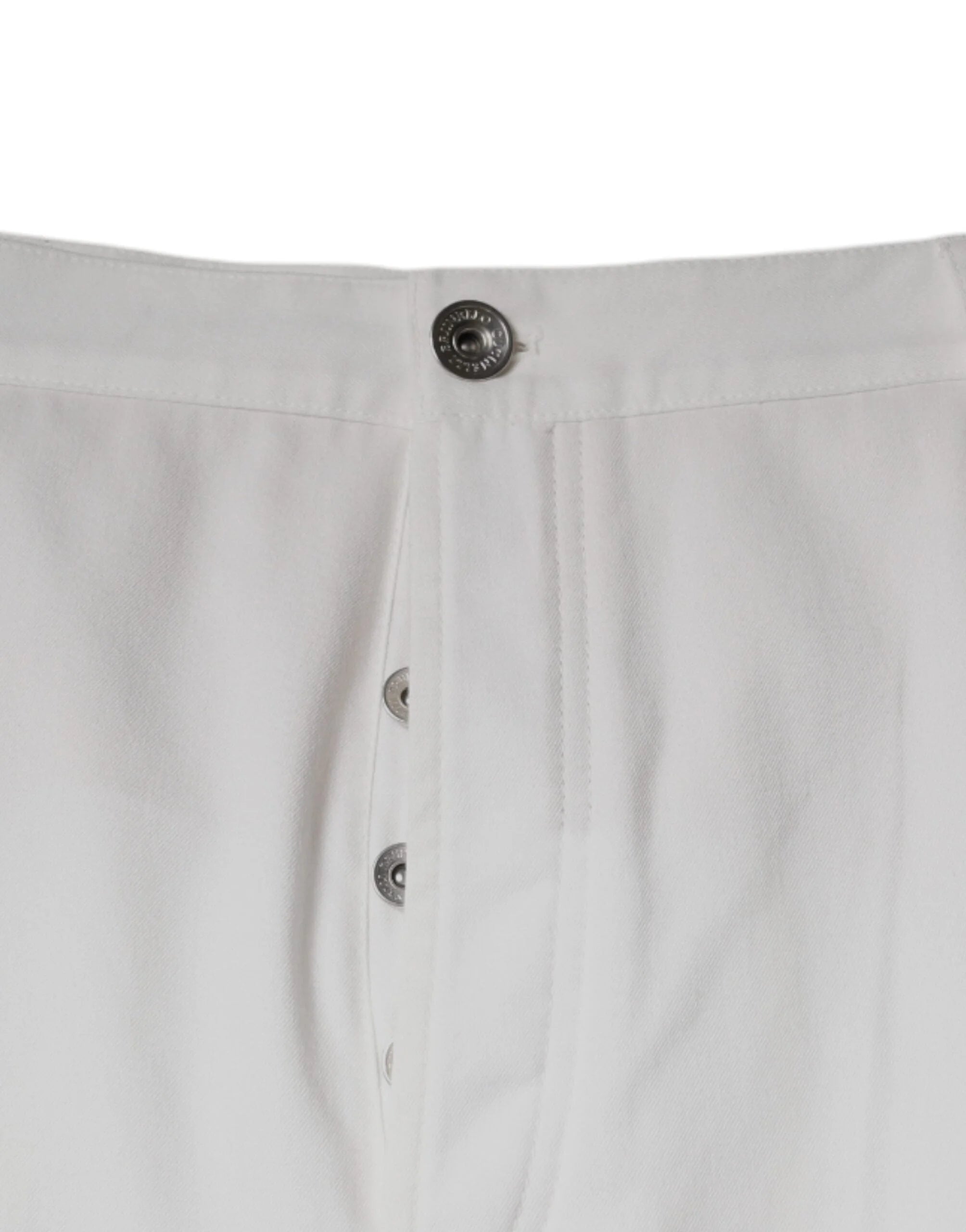 Brunello Cucinelli White Cotton Men Dress Tapered Pants - 64 - Trousers