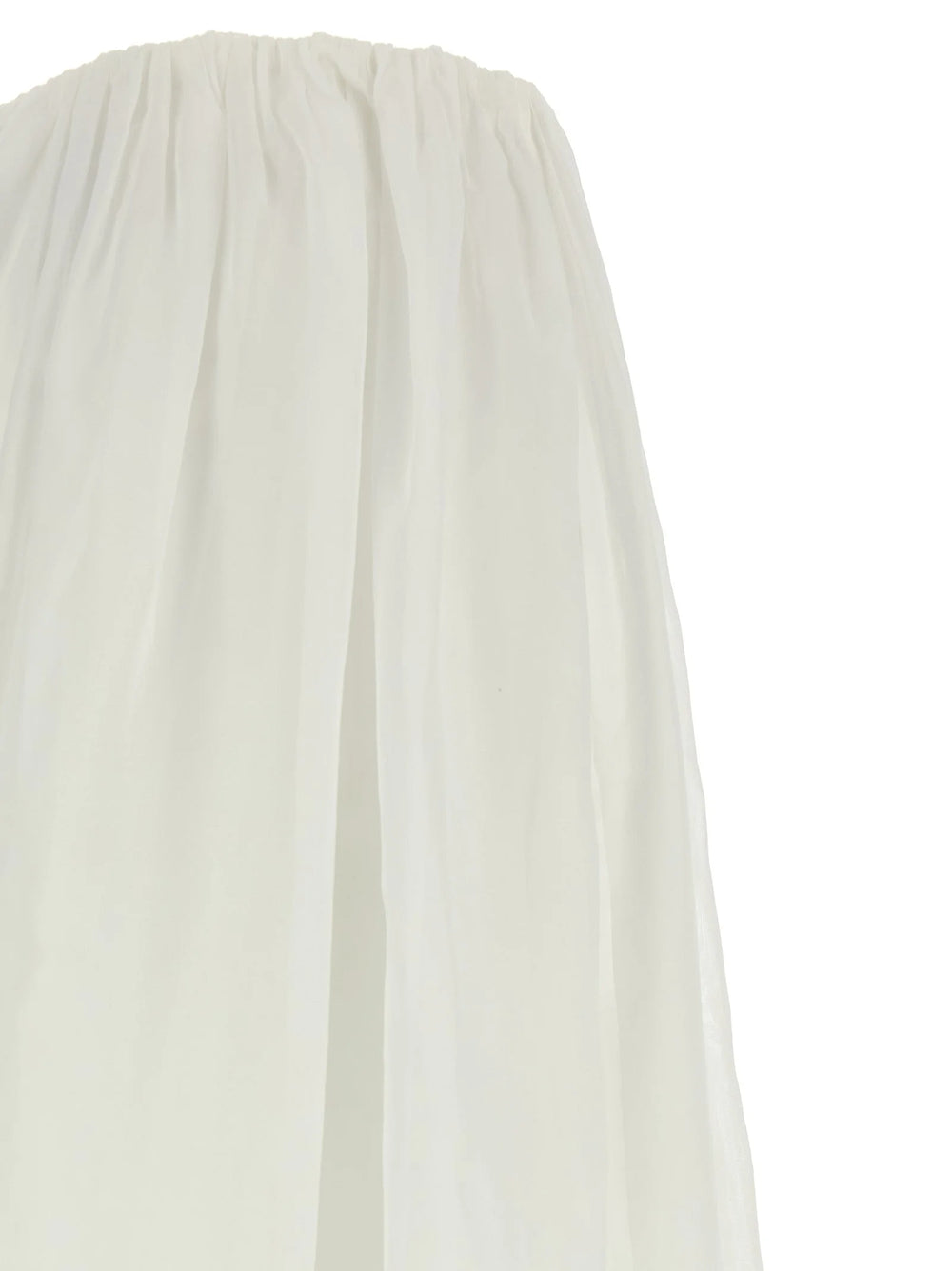 Brunello Cucinelli White Cotton Mini Skirt