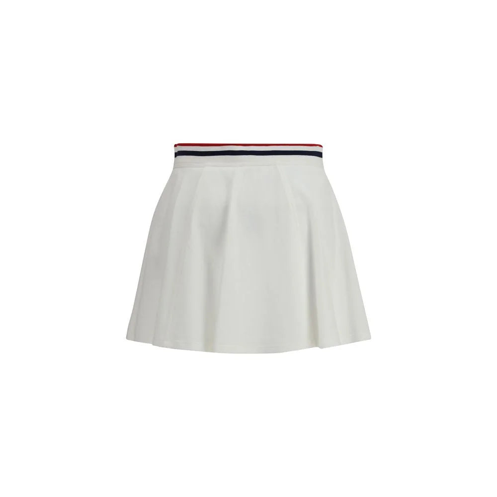 Brunello Cucinelli White Cotton Mini Skirt
