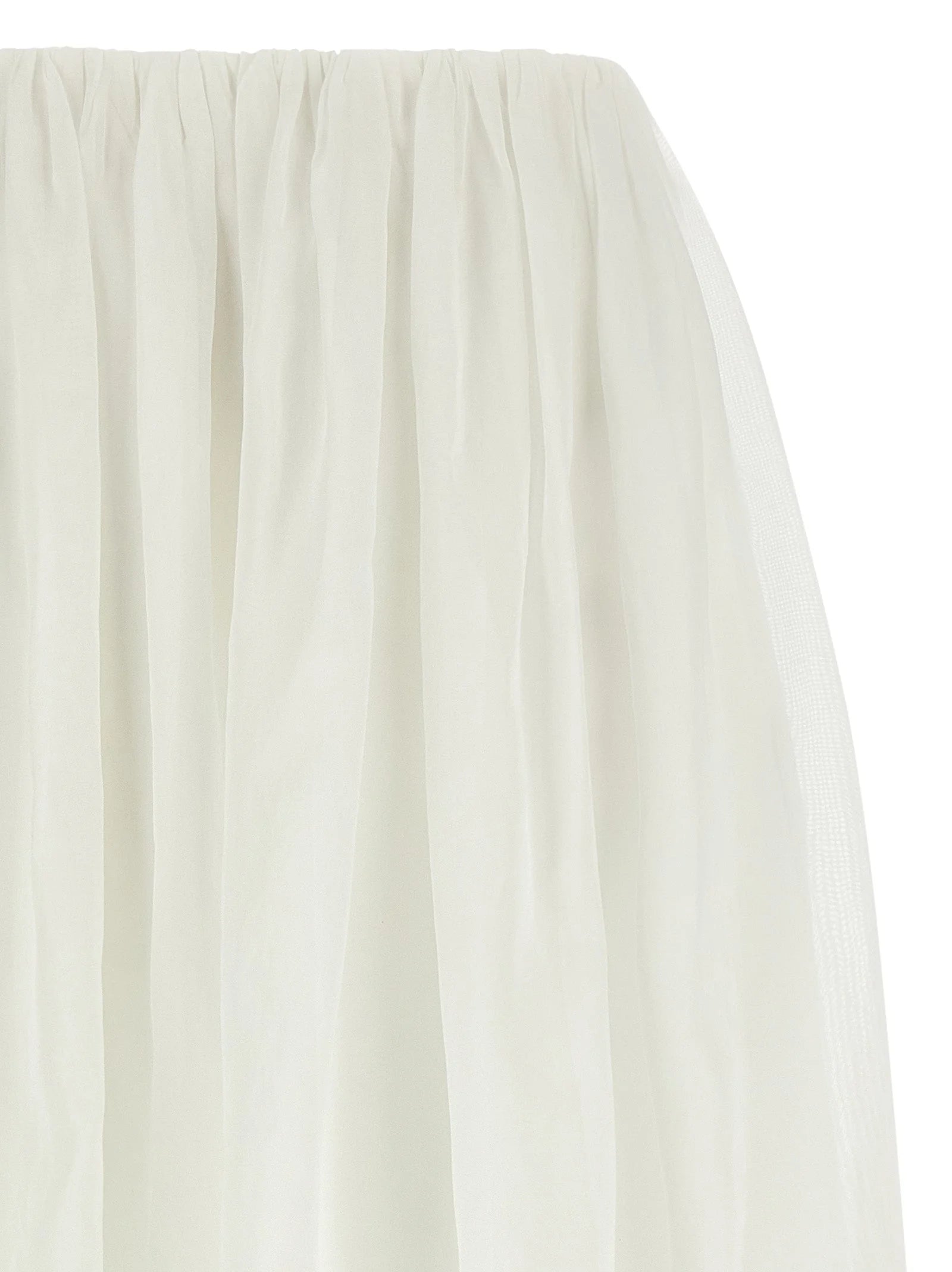 Brunello Cucinelli White Cotton Mini Skirt