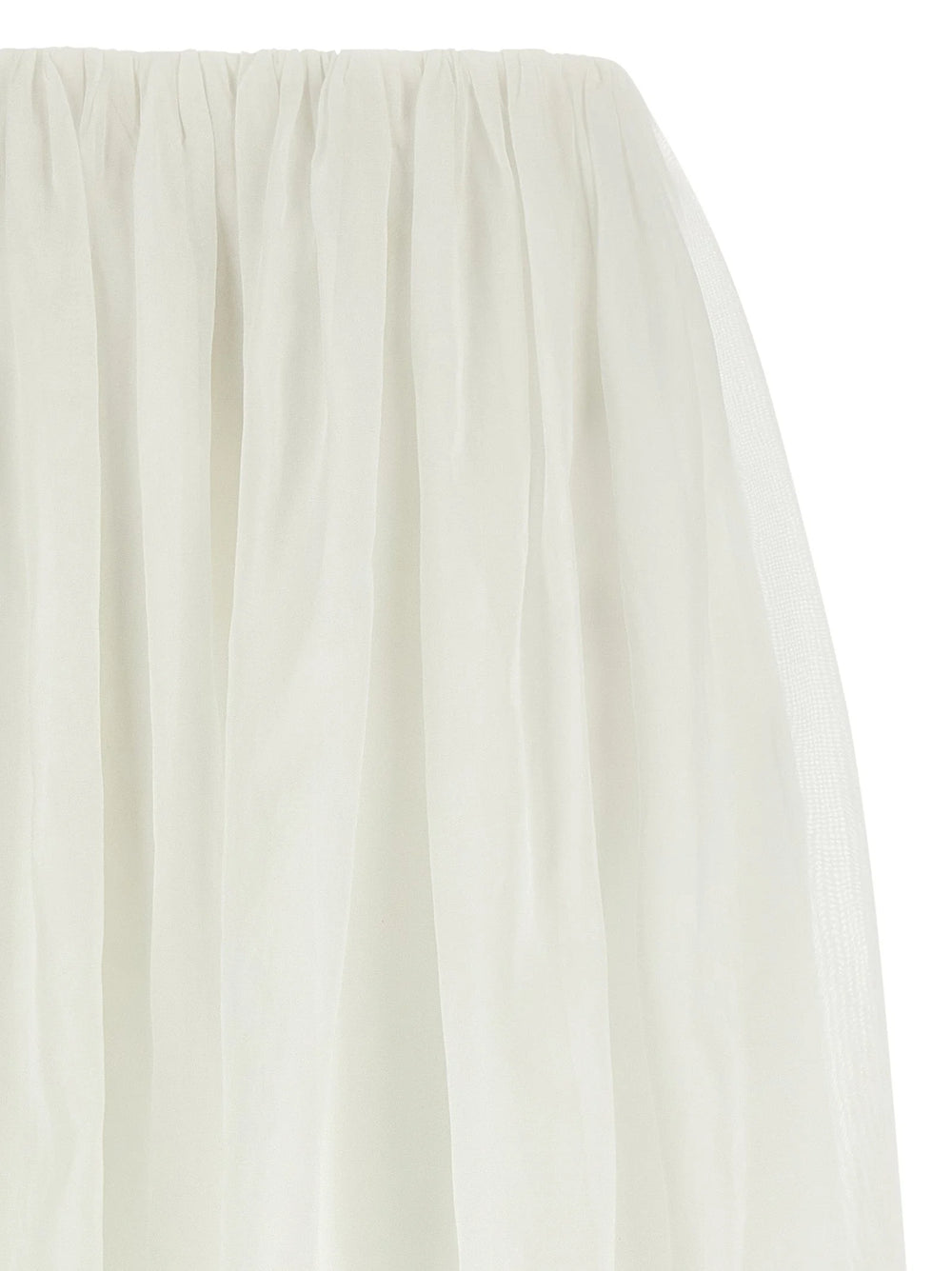 Brunello Cucinelli White Cotton Mini Skirt