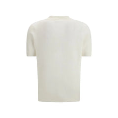 Brunello Cucinelli White Cotton Polo Shirt
