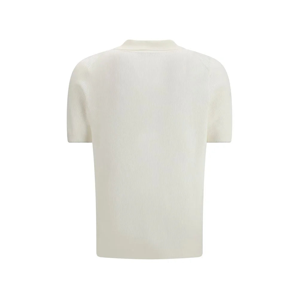 Brunello Cucinelli White Cotton Polo Shirt - IT54 | XXL