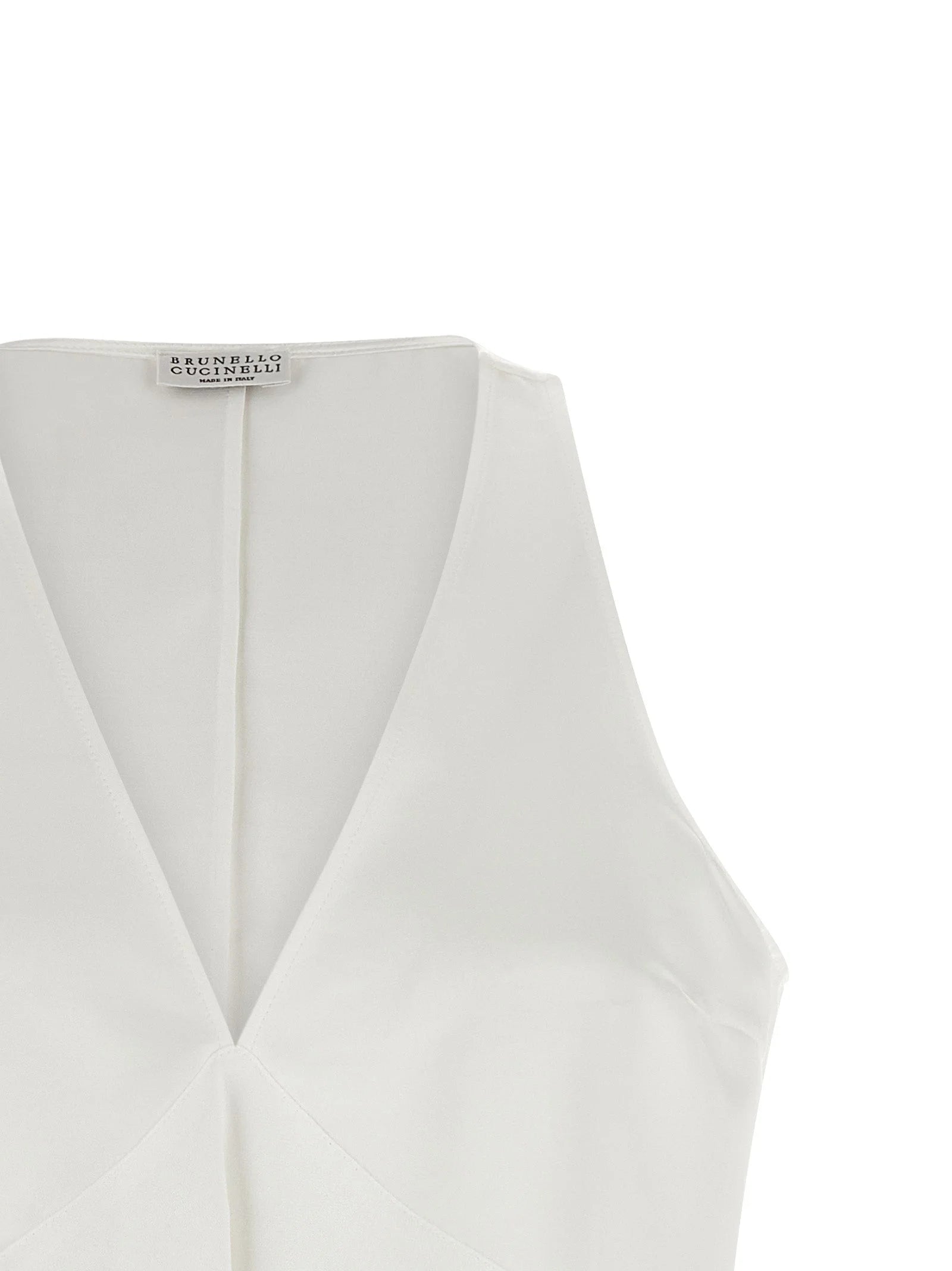 Brunello Cucinelli White Cotton Shirt