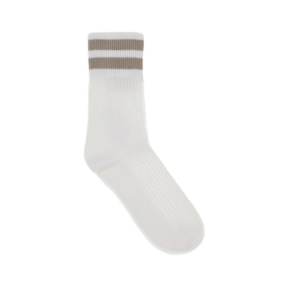Brunello Cucinelli White Cotton Socks - S