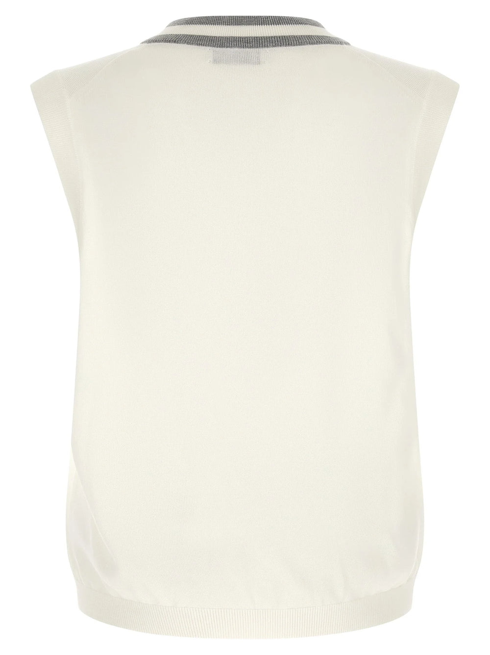 Brunello Cucinelli White Cotton Sweatshirt