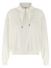 Brunello Cucinelli White Cotton Sweatshirt
