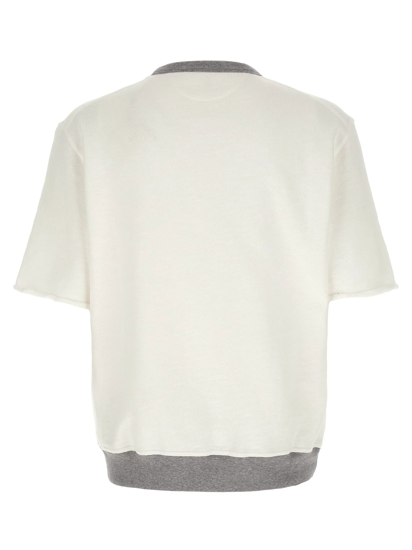 Brunello Cucinelli White Cotton Sweatshirt