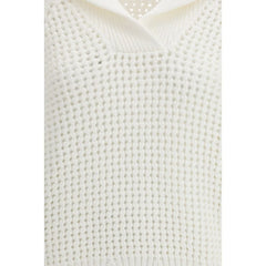 Brunello Cucinelli White Cotton Sweatshirt
