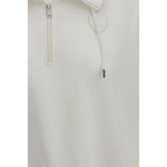 Brunello Cucinelli White Cotton Sweatshirt