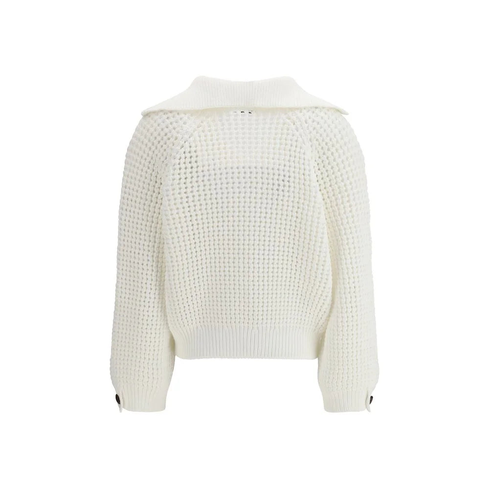 Brunello Cucinelli White Cotton Sweatshirt