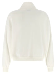 Brunello Cucinelli White Cotton Sweatshirt