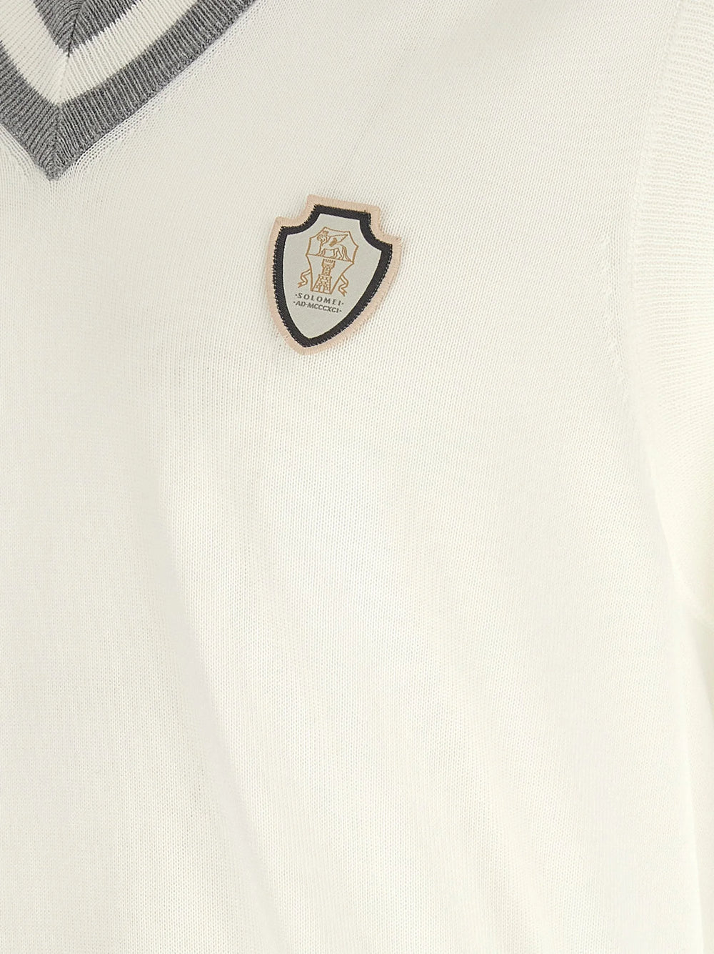 Brunello Cucinelli White Cotton Sweatshirt