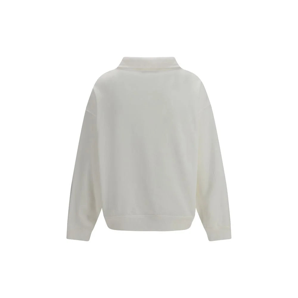 Brunello Cucinelli White Cotton Sweatshirt