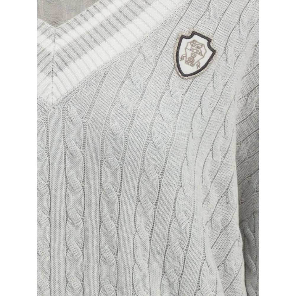 Brunello Cucinelli White Cotton Sweatshirt