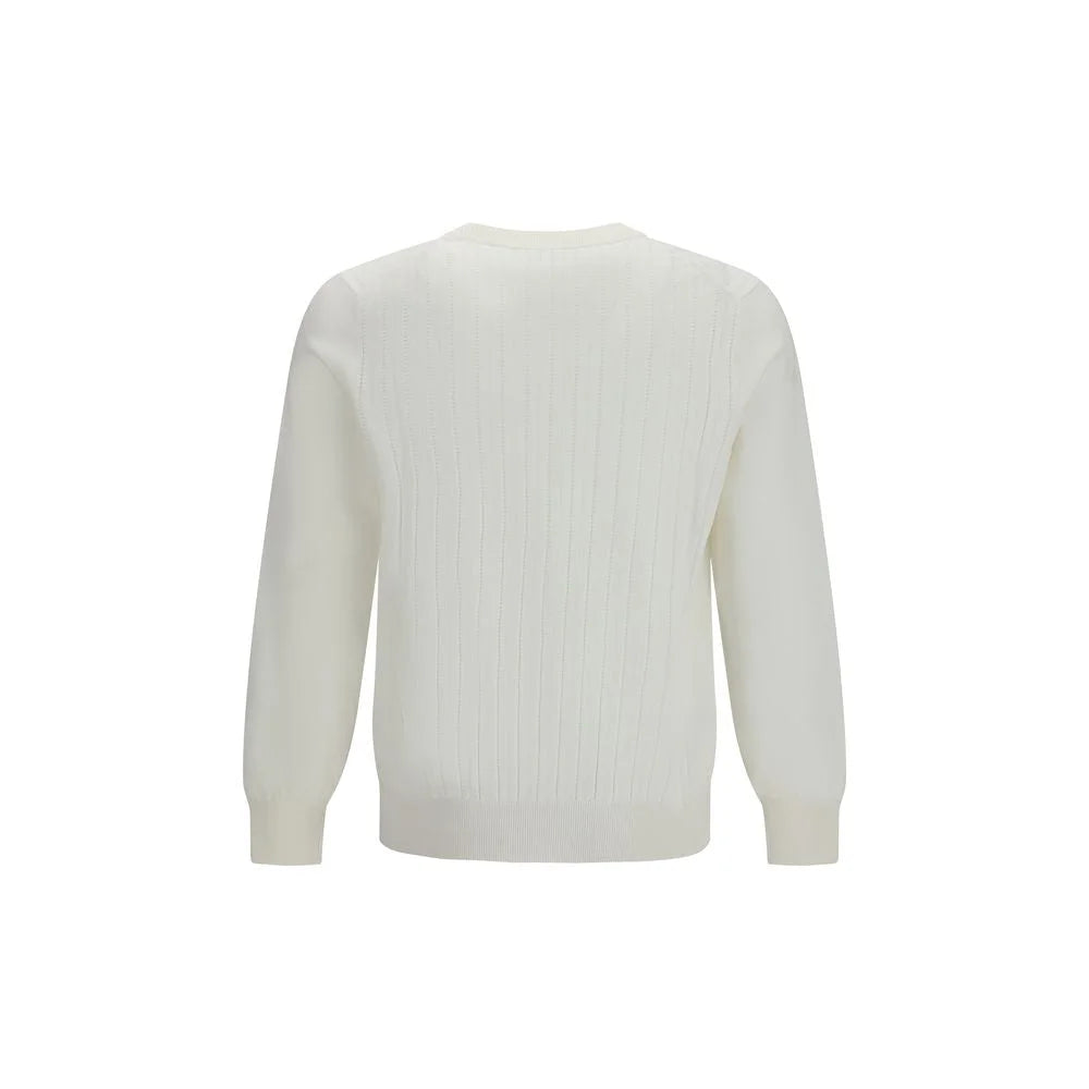 Brunello Cucinelli White Cotton Sweatshirt - IT52 | XL