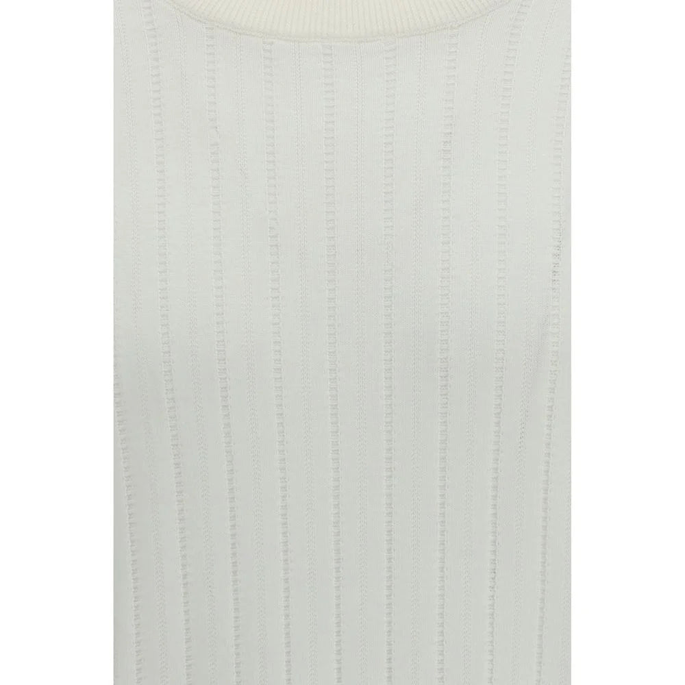 Brunello Cucinelli White Cotton Sweatshirt - IT52 | XL
