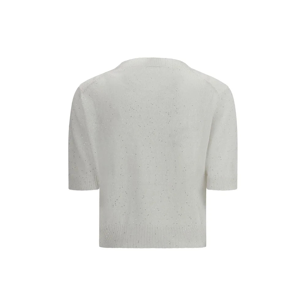 Brunello Cucinelli White Cotton Sweatshirt - S