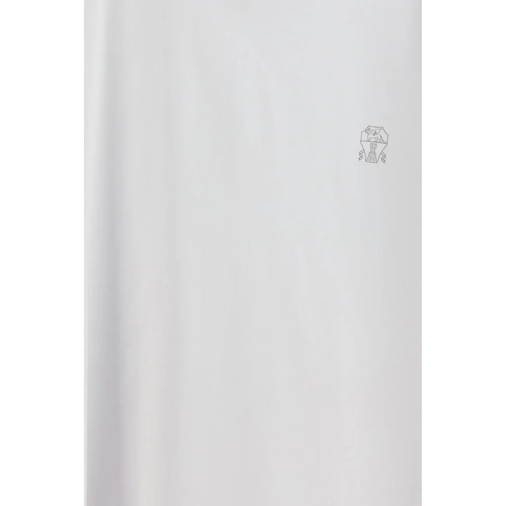 Brunello Cucinelli White Cotton T-Shirt