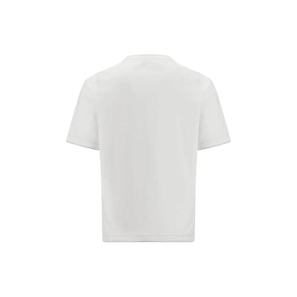 Brunello Cucinelli White Cotton T-Shirt