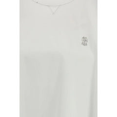 Brunello Cucinelli White Cotton T-Shirt