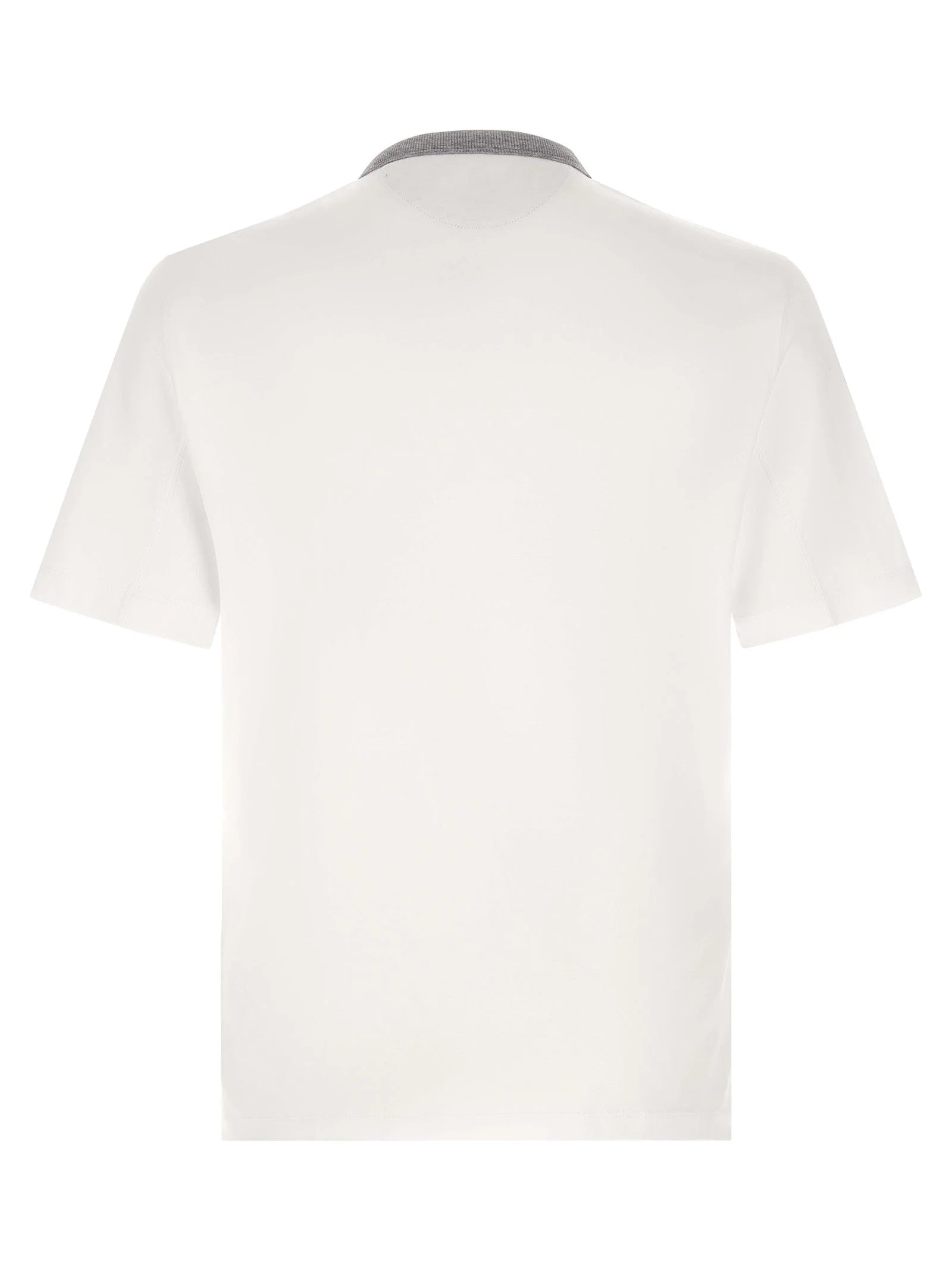 Brunello Cucinelli White Cotton T-Shirt