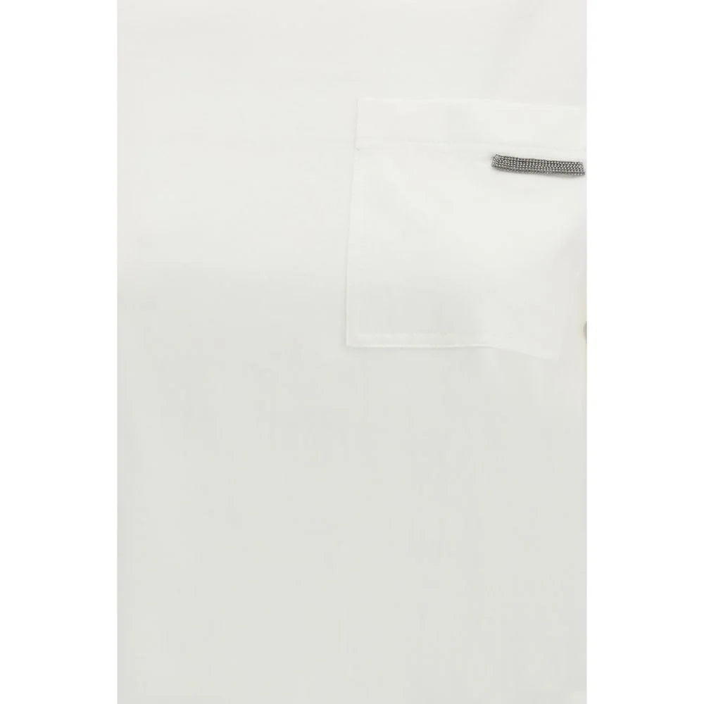 Brunello Cucinelli White Cotton T-Shirt