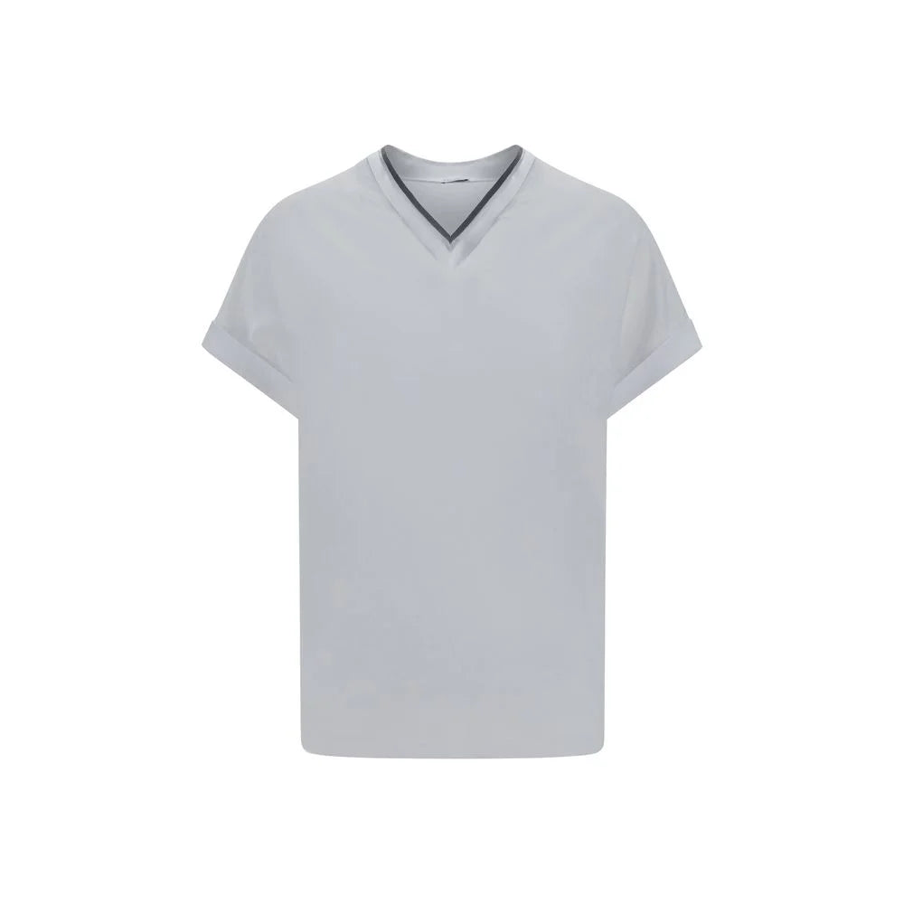Brunello Cucinelli White Cotton T-Shirt