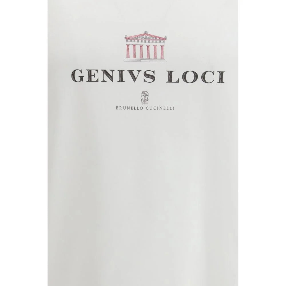 Brunello Cucinelli White Cotton T-Shirt