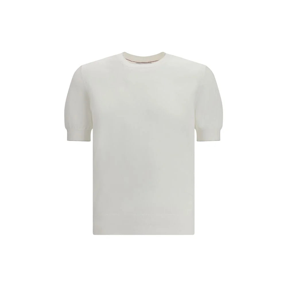 Brunello Cucinelli White Cotton T-Shirt